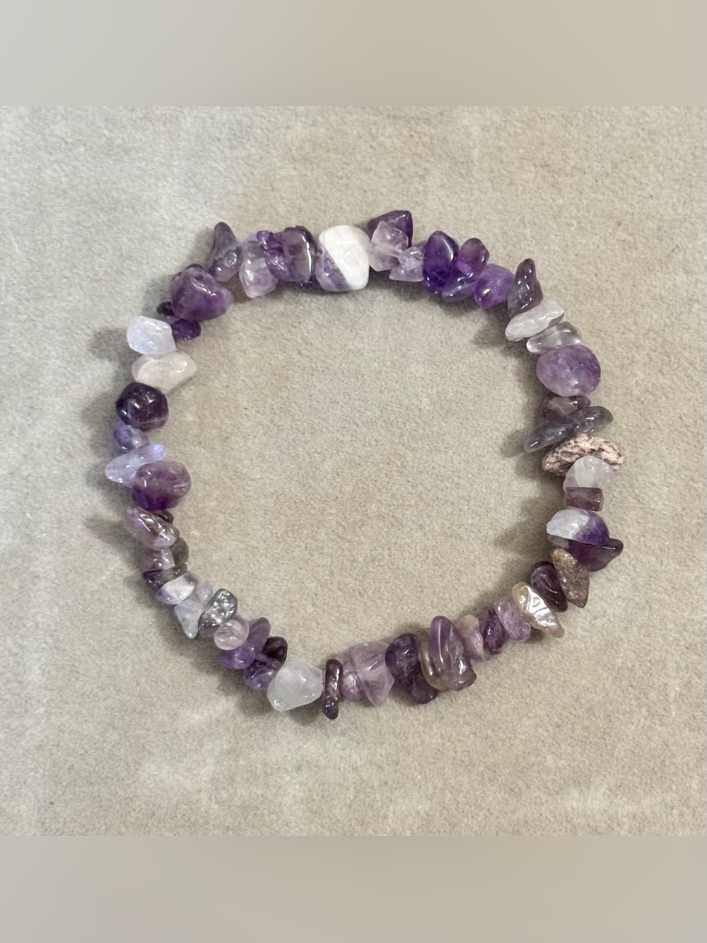 Hand Crafted Natural Gemstone Chip Stacking Bracelets - Picture 10 of 15